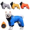 Dog Winter Coat Jackets Waterproof Dog Jumpsuit Coats Pet Dog Clothes Warm Puppy Cotton Jacket for Small Medium Dogs Chihuahua Costume Bulldog