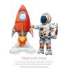 Мультфильм космонавт ракета воздушные шары из фольги 4D воздушный шар из алюминиевой пленки детский день рождения