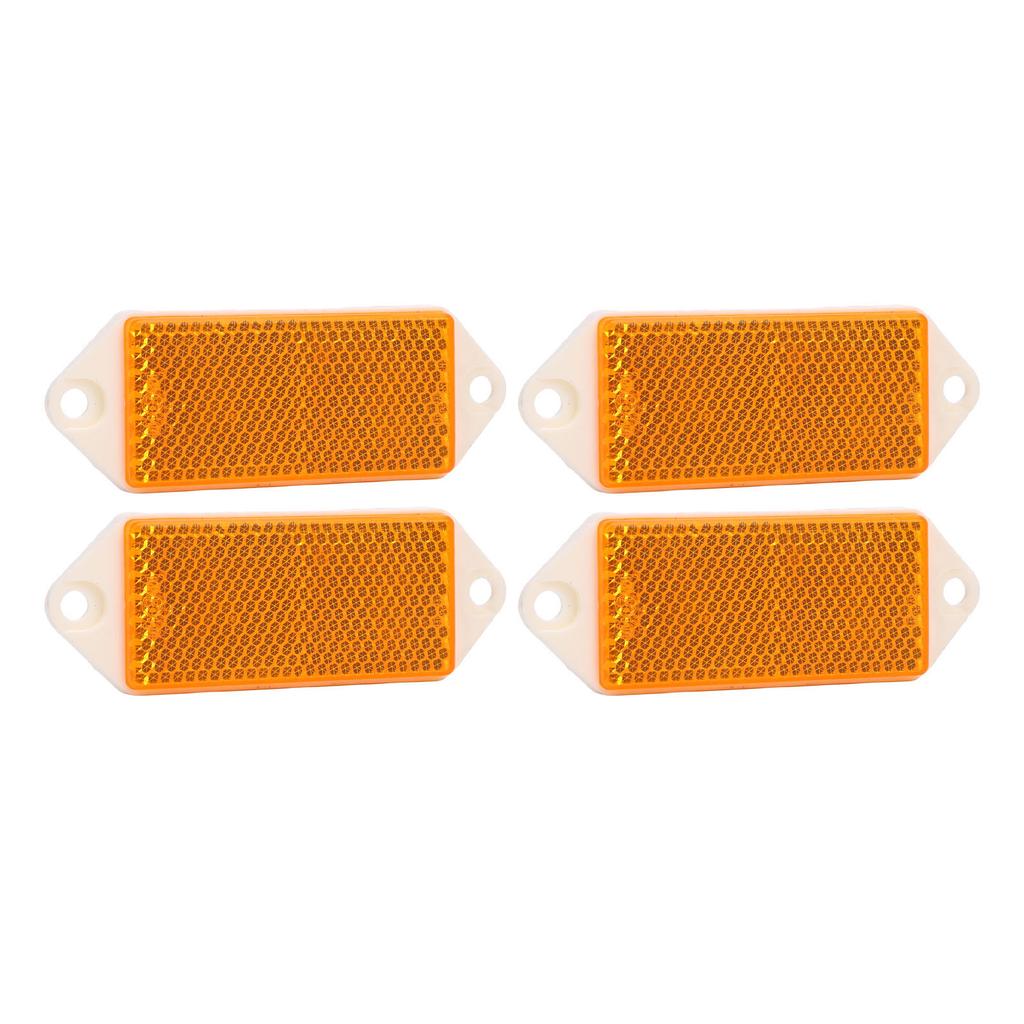 4 шт. Прямоугольные светоотражатели на винтах Пластиковые Улучшают безопасность дорожного движения Светоотражатели для столбиков, прицепов, грузовиков, мотоциклов, заборов