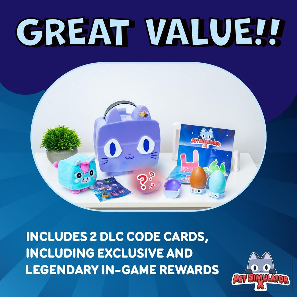 UCC Distributing PET Simulator X Marble Purple Rainbow Cat Collector Bundle Case 8 Series Exclusive (Disturbing) – (Mystery Items, 1) [With DLC]