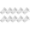 10pcs  Set Transparent Nail Tips Clips Poly Gel Quick Building Mold Clips Nail Gel Accessories