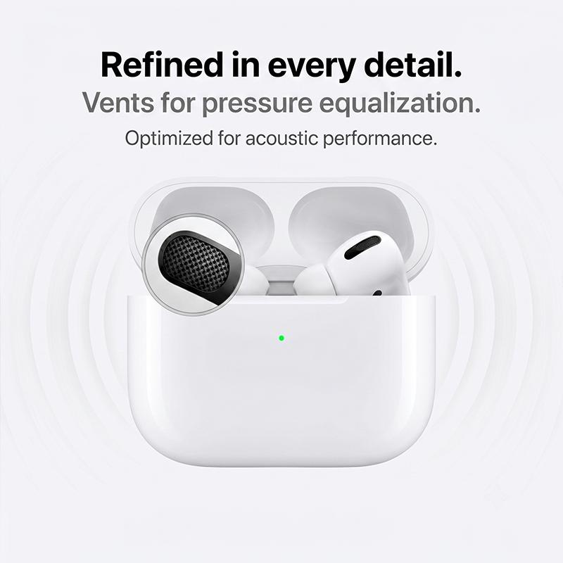 Air Pro High-Fidelity Bluetooth Earphones Acoustic Optimized Design Pressure Vents Deep Bass Wireless Earbuds