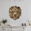 Подвесное украшение для домашнего сада Скульптура в виде головы льва Настенное искусство Настенный декор в виде головы льва