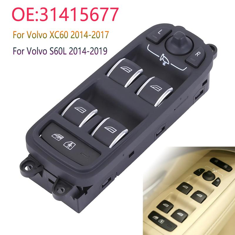 31415677 Car Accessories For Volvo XC60 2014-2017 S60L 2014- Power Window Switch Child lock Folding Function Control Button