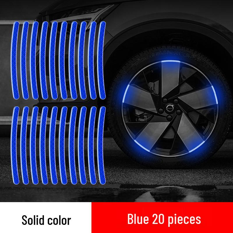 High-Reflective Wheel Hub Rim Stickers for Cars, Motorcycles, and Electric Vehicles