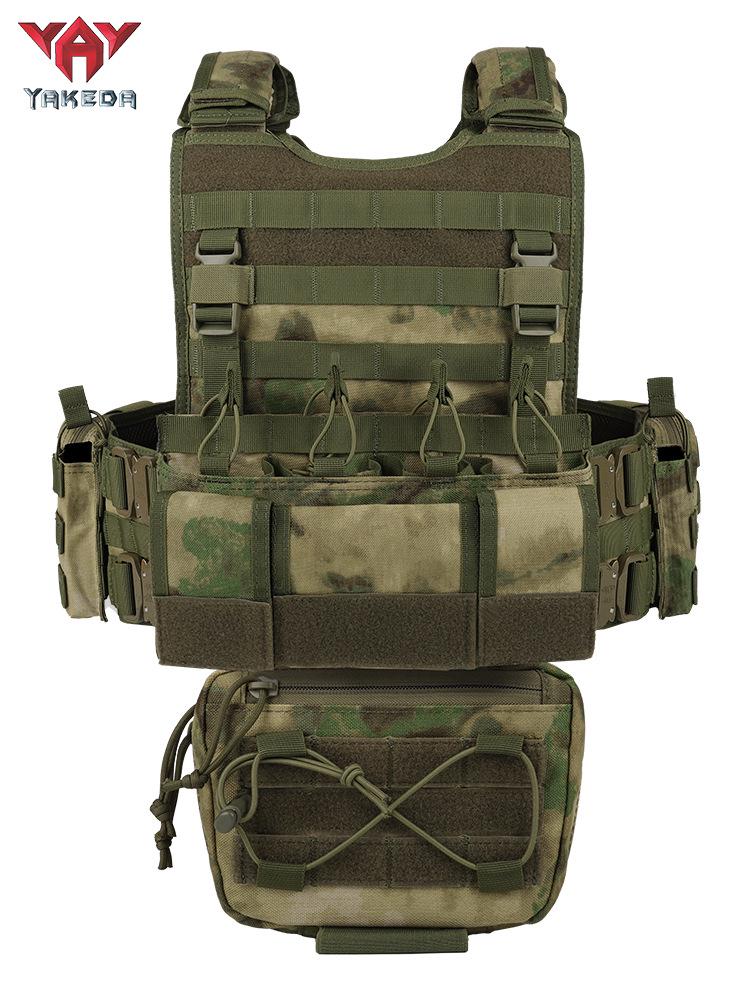Тактический жилет Yakeda MOLLE - Прочный, дышащий полиэстер для тренировок CS на открытом воздухе.