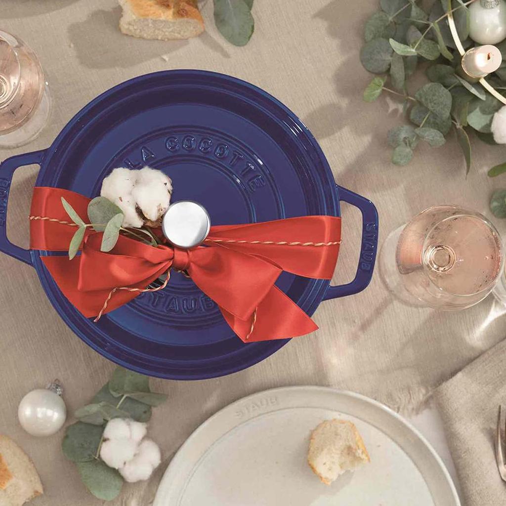 Staub Double Handed Pot Pico Cocotte Round 18cm Oven Safe Bordeaux