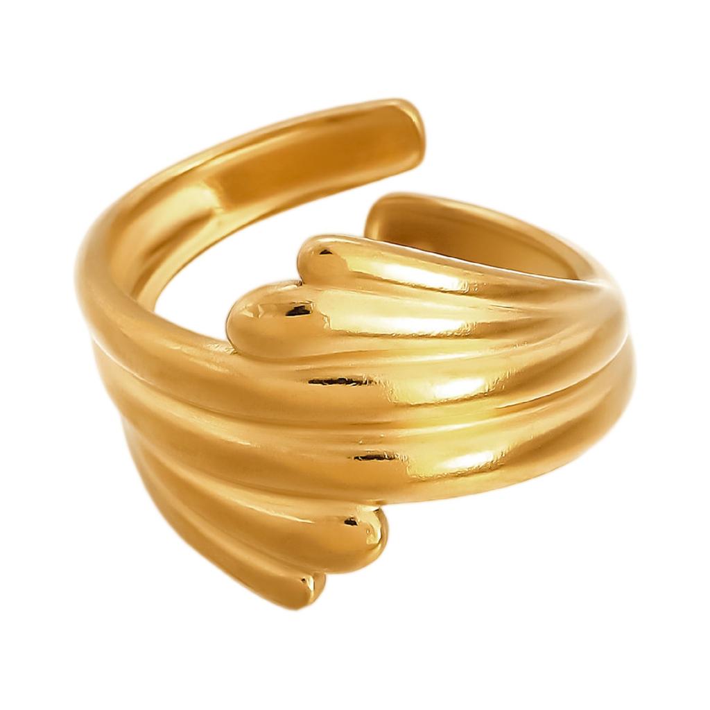 Модное женское кольцо из 1 части Женское кольцо Металлическое кольцо Глянцевое кольцо Металлическое кольцо Праздничный подарок