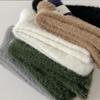 Solid Color Thick Fashion Trendy Middle Tube Hosiery Mink Velvet Man Socks Korean Style Socks