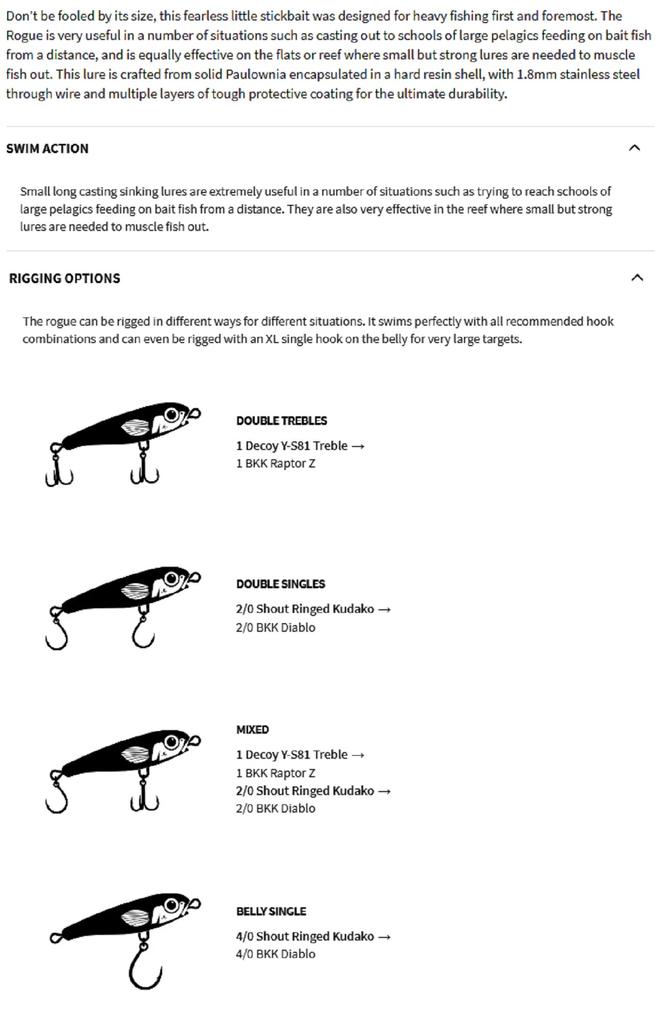 Malosi RO105S-NB Rogue 105S Тонущая приманка дальнего заброса Naboo (1303)
