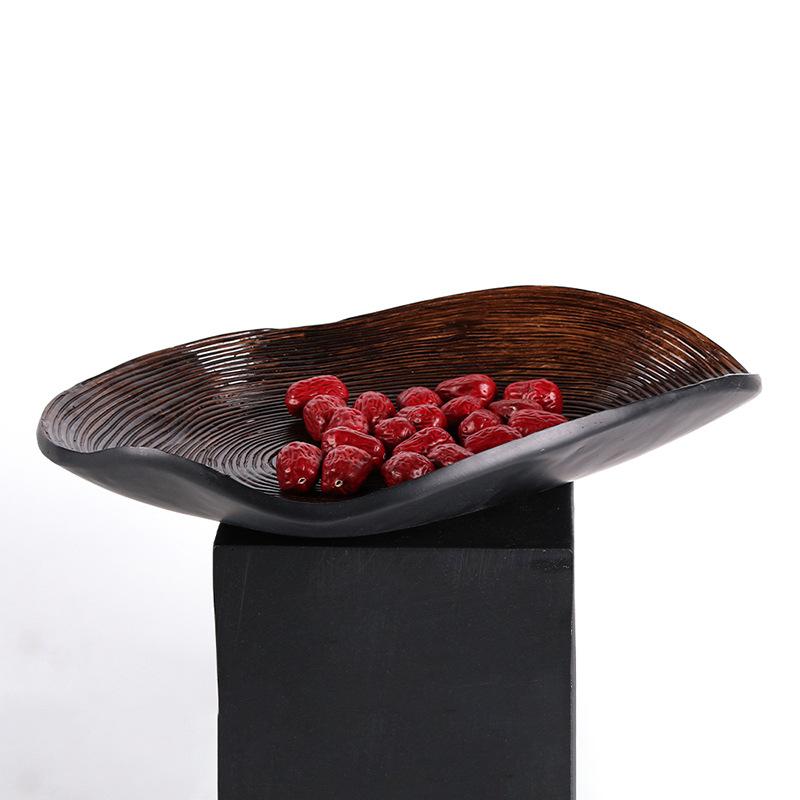 Новый китайский стиль имитация годового кольца лоток украшения модель дома специальный поднос для фруктов закуски современный поднос для хранения аксессуары