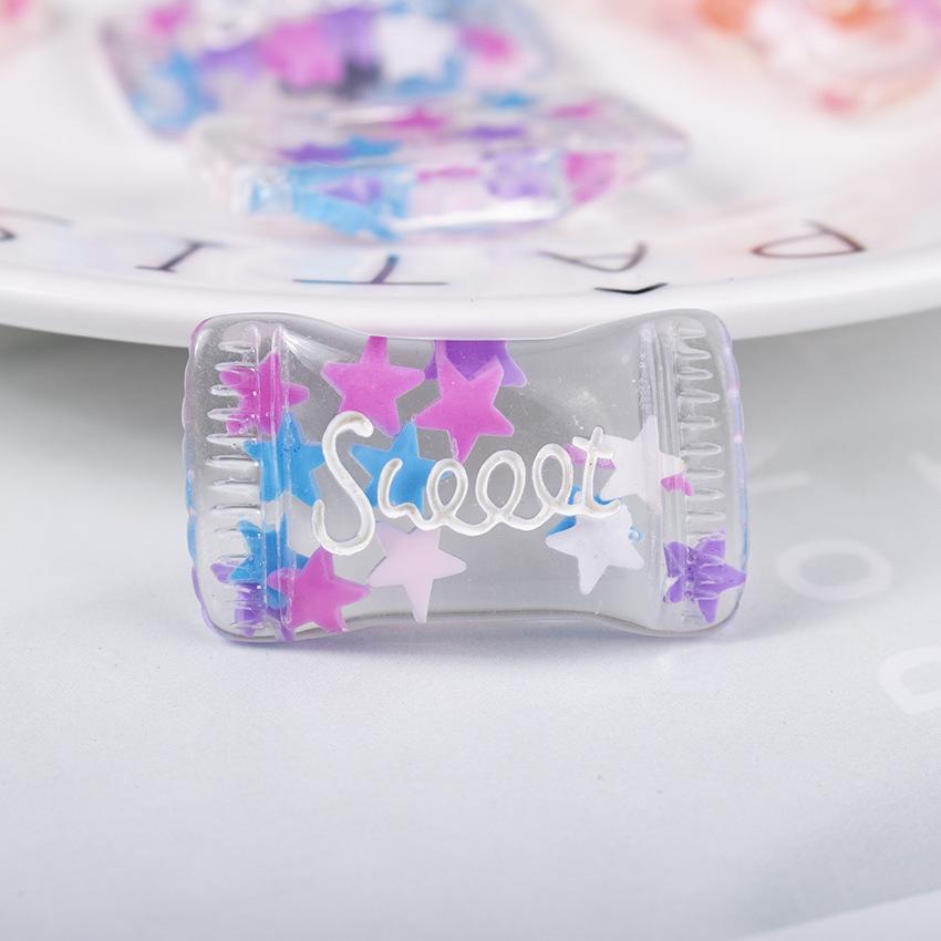 Сладкие конфеты 5 шт. блестящие украшения кремовые сделай сам с кристаллами пайетками имитация чехол для телефона материал декорированный