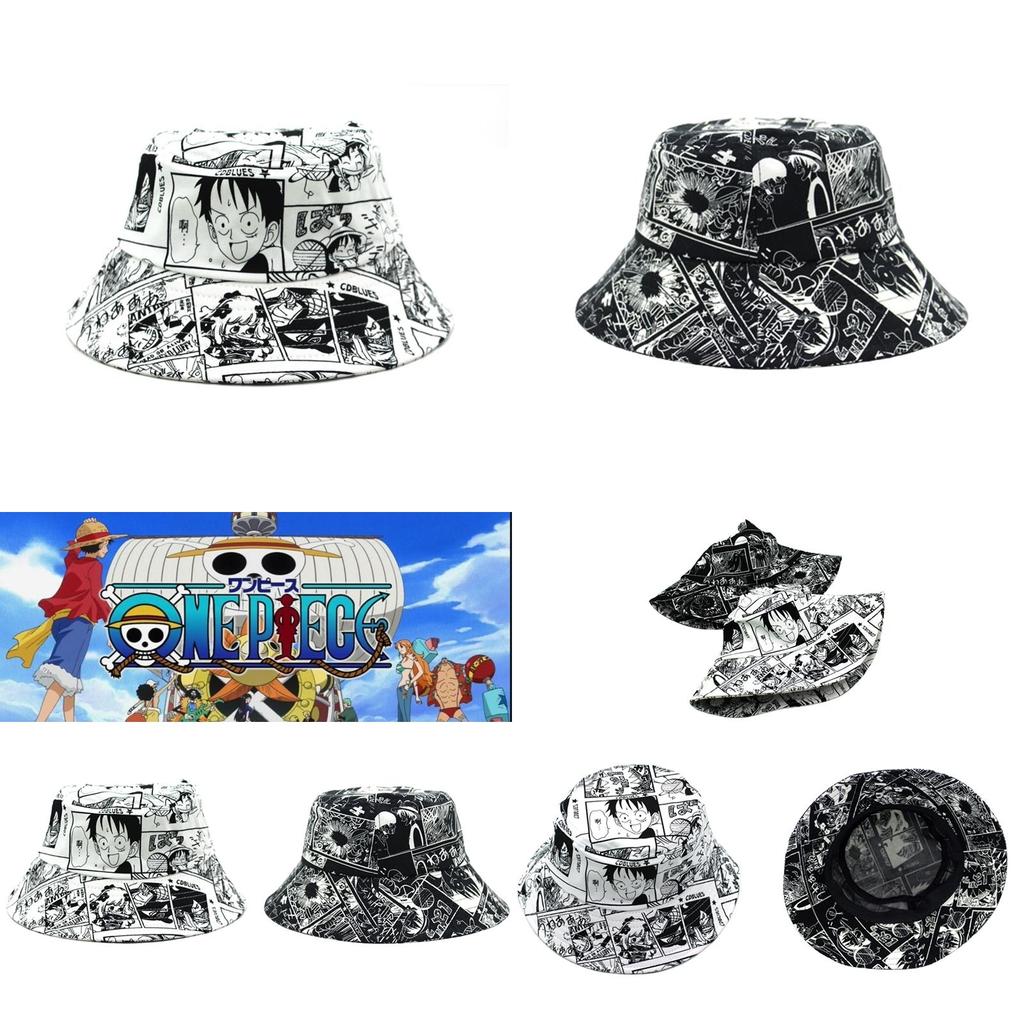 Стильная Аниме One Piece Косплей Принт Луффи Рыбацкая Кепка Панама Для Мужчин И Женщин На Открытом Воздухе