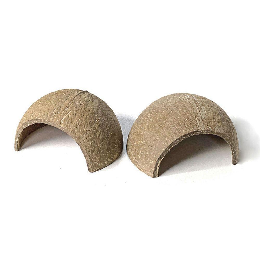 Natural Coconut Shell Hamster Coconut Cage Small Pet Toy Guinea Pig Hideout  Spiders