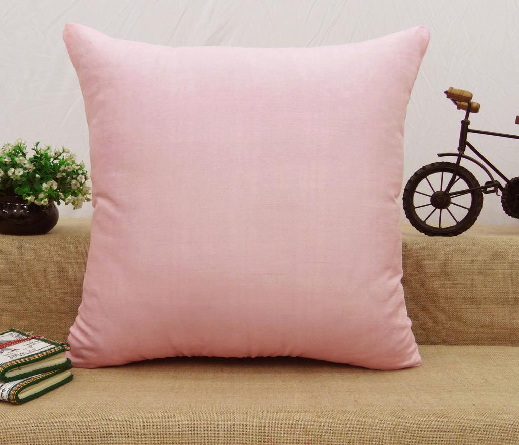 Декоративная подушка для домашнего декора Dupion Silk Cushion Solid Cover — выберите