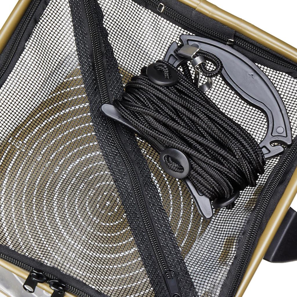 Tsurino Прозрачное ведро с памятью 24см Хаки