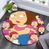 Meg Griffin pattern round rug,Carpet Rug for Living Room Bedroom Playroom ,Non-slip Floor Mat,Holiday Gifts and Birthday Gifts.