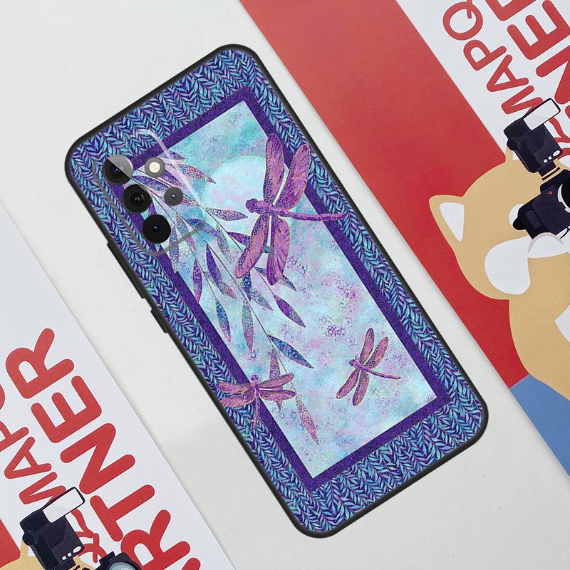 Dragonfly Pattern Case For Samsung Galaxy A36 A35 A55 A06 A16 A26 A56 A53 A32 A52 A33 A13 A14 A34 A54 A17 A15