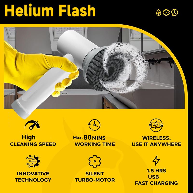 Электрическая многоцелевая щетка для уборки Кухонные гаджеты Щетки для волос Веник для ванной Туалет Бытовая беспроводная швабра для отжима