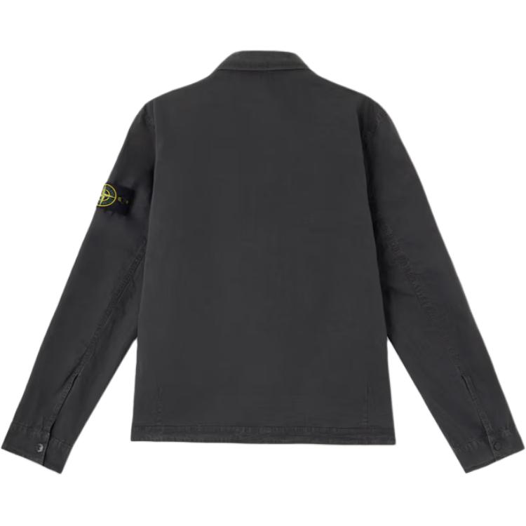 STONE ISLAND Винтажная куртка на молнии для мужчин, куртки, угольно-черный K1S151200032S00WN-V0165