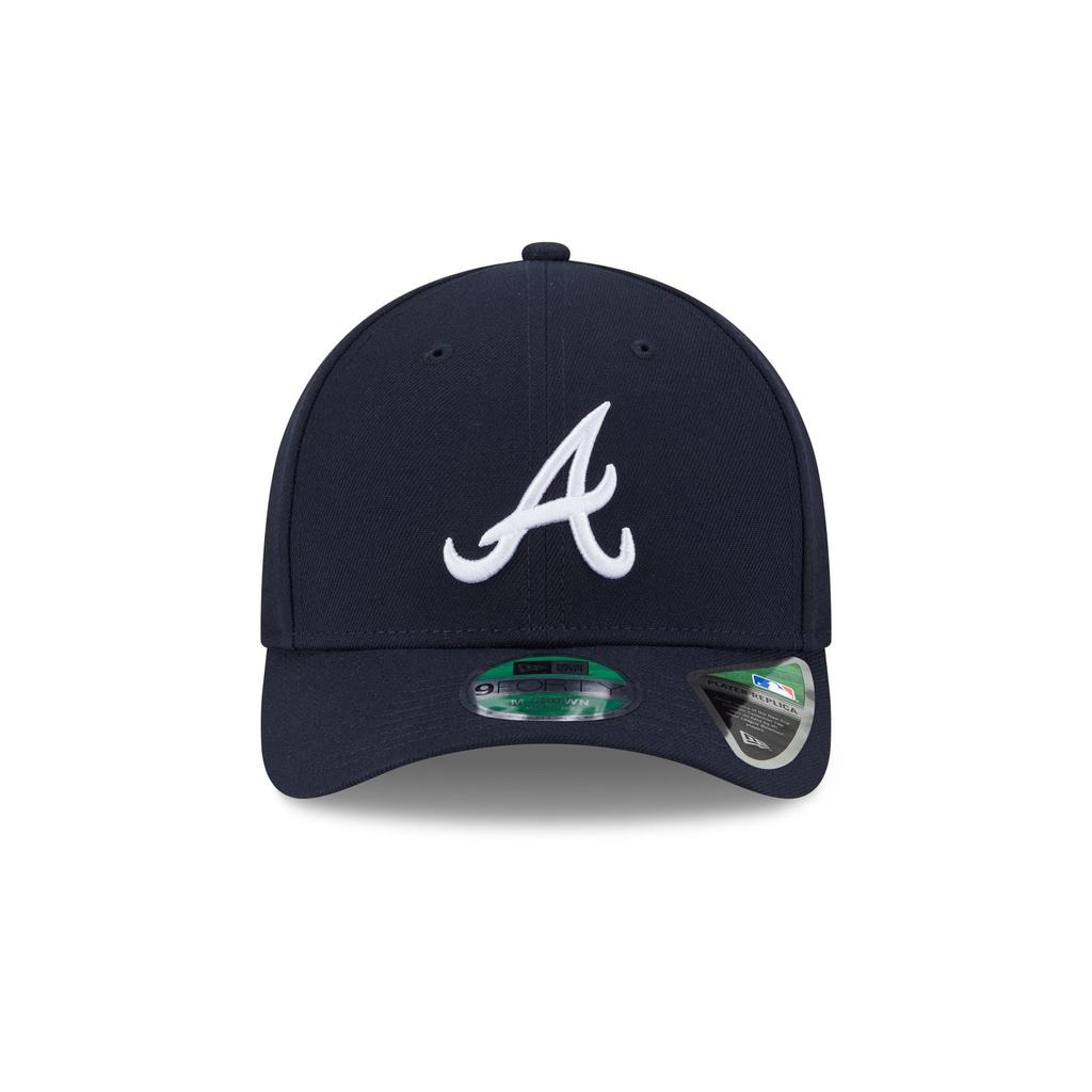 New Era 9FORTY Snapback Atlanta Braves MLB Authentic Player Replica Snapback Cap Navy ATLANTA BRAVES 940MC M-CROWN On-Field [Used]