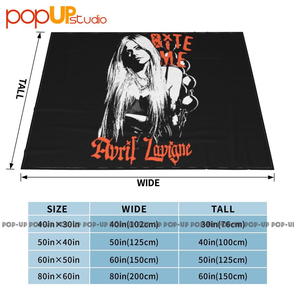Плед Avril Lavigne Bite Ультрамягкий Зимнее Покрывало на Диван Постельное Белье