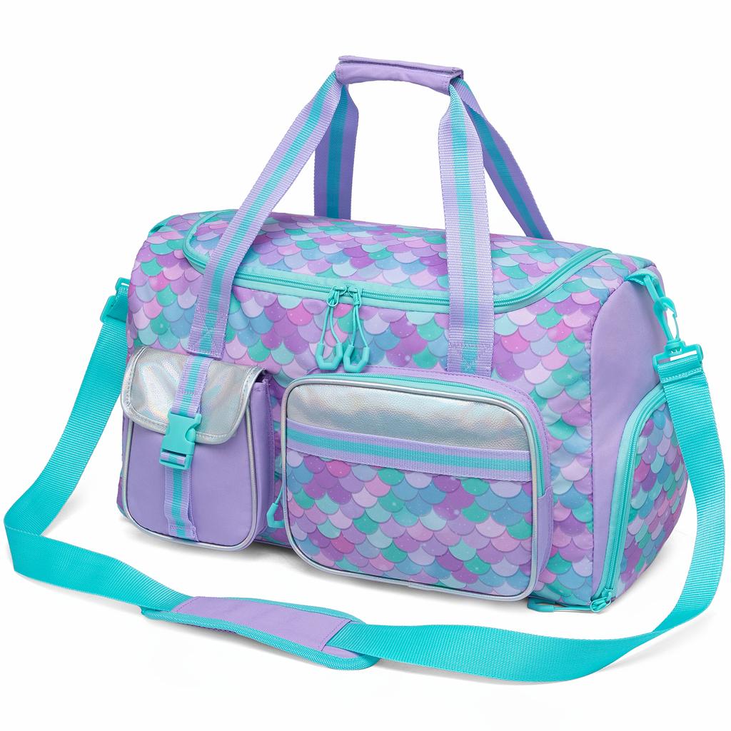 Kids Duffle Bag Girls Women Travel Bag Gifts Overnight Bag for Girls Women Tote Sleepover Bags for Girl Gym Dance Bags with Shoe