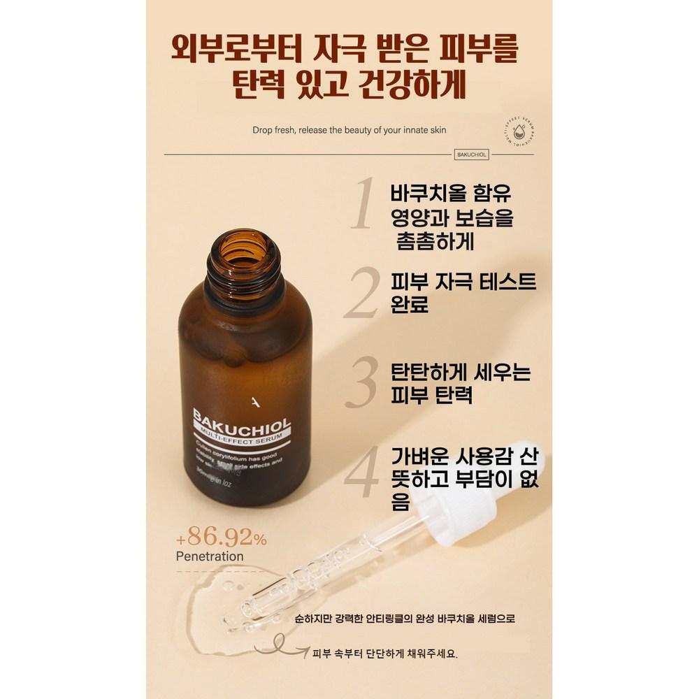 [1/1+1] Сыворотка Bakuchiol Pore Ampoule для удаления темных пятен, пигментных пятен, веснушек, отбеливающий крем для пигментации 30 мл, 2 шт.