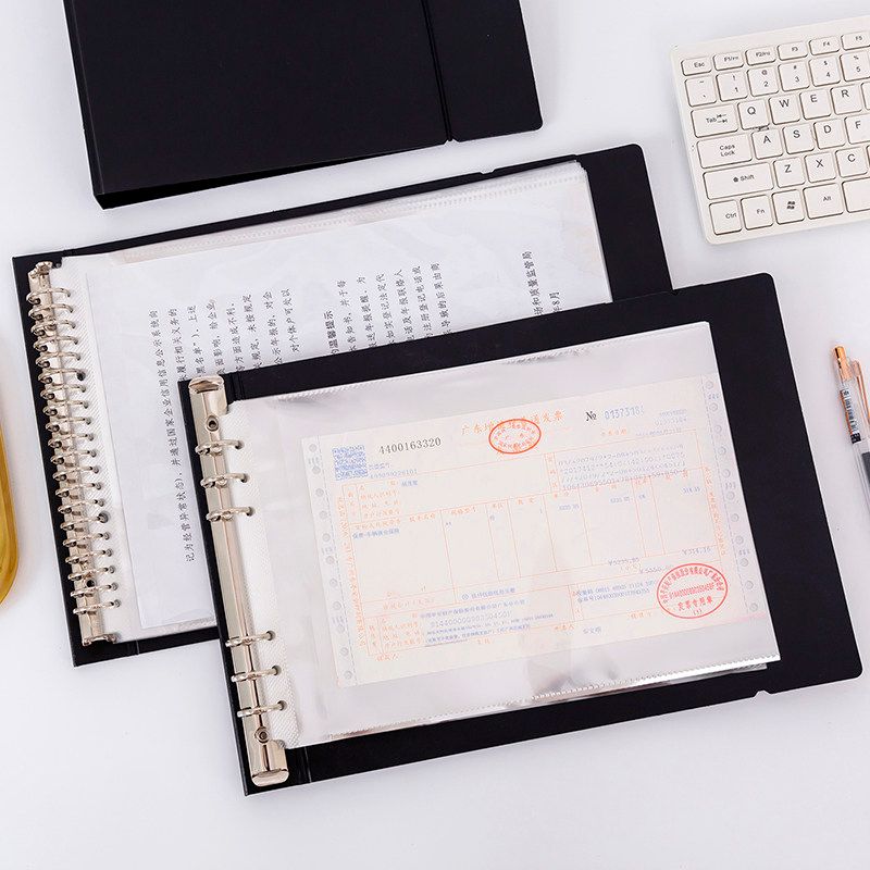 Горизонтальная папка A3/A4/B5/A5 Папка-регистратор на кольцах для loose-leaf Внутренние страницы HD Бумажные тесты Бумажные для рисования Сумка для хранения Защитный мешок