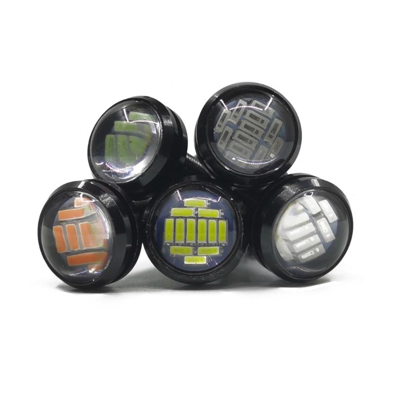 Work Light Eye LED 23 мм 4014 12SMD светодиодные фары для авто велосипеда-водителя противотуманные фары водонепроницаемые фары 2 шт.
