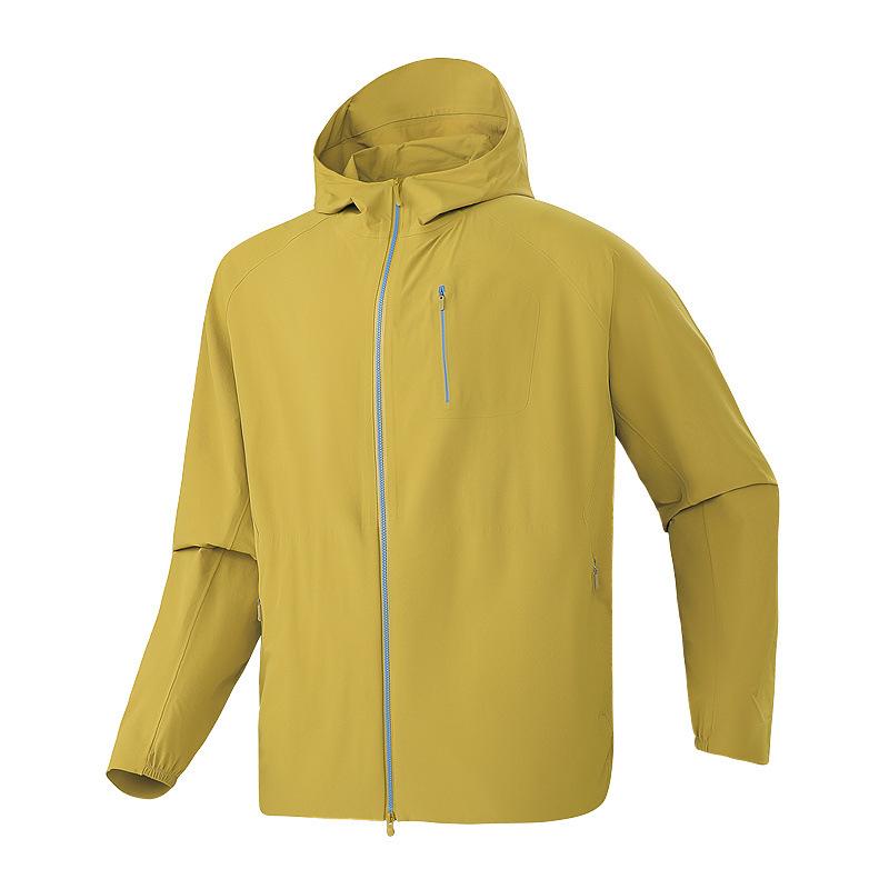 Niaojia seamless pressure glue sunscreen clothing for men and women outdoor waterproof sunscreen clothing double pull head breathable skin trench coat