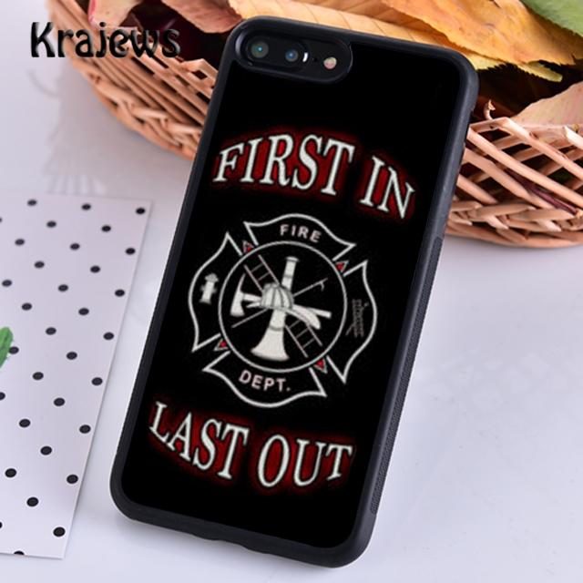 Чехол для телефона Krajews Firefighter Fireman с логотипом для iPhone 14 5 6s 7 8 plus XR XS 11 12 13 pro max Samsung S21 S22ultra Plus