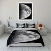 Moon Crater Print Design Bedding Duvet Cover Set  (1*Duvet Cover 2*Pillowcases, without duvet insert)