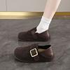Легкая роскошь и бархат два в одном Birkenstock ленивая педаль бархатные женские туфли для тепла, универсальные фестивальные для тепла