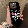 Я Люблю Эмо Парней Чехол Для Телефона Для iPhone 14,16,12,15,13,17,11,E,Pro,Max,Plus,Air,Mini Черный Мягкий Чехол