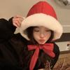 Милая девочка Красная Шапочка зимняя пуховая хлопковая водонепроницаемая сумка двойного назначения с защитой ушей шапка-ушанка корейская утолщенная теплая шапка