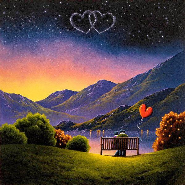 RUOPOTY Цифровая картина «сделай сам» Любовник Рисунок Картина Настенное искусство на холсте Цифровая ручная роспись Гостиная