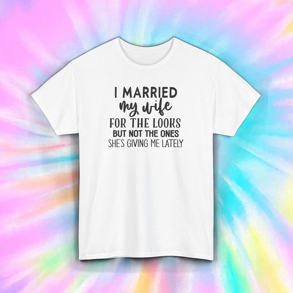 Married Life T-Shirt Funny Husband Wife Humor Relationship Tee S-5XL