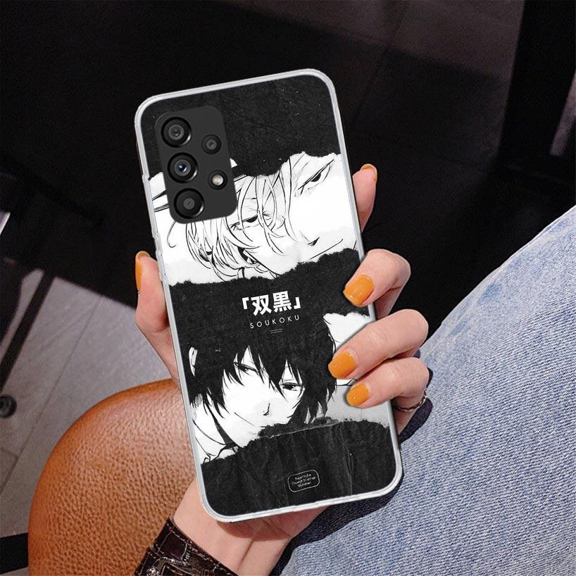 Чехол для телефона Bungo Stray Dogs Double Black для Samsung Galaxy A17 A16 A15 A14 A13 A57 A56 A55 A54 A53 A37 A36 A35 A34 A33 A26 A25