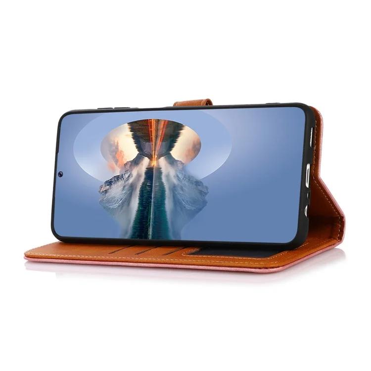 For Huawei Mate 60 Cowhide Texture Leather Flip Cover Anti-Shock Wallet Phone Case