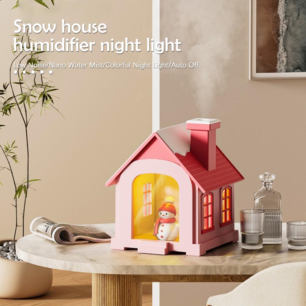 Увлажнитель воздуха Snowhouse с мультяшными красочными ночными огнями USB 500 мл ароматические диффузоры эфирных масел для праздничных подарков