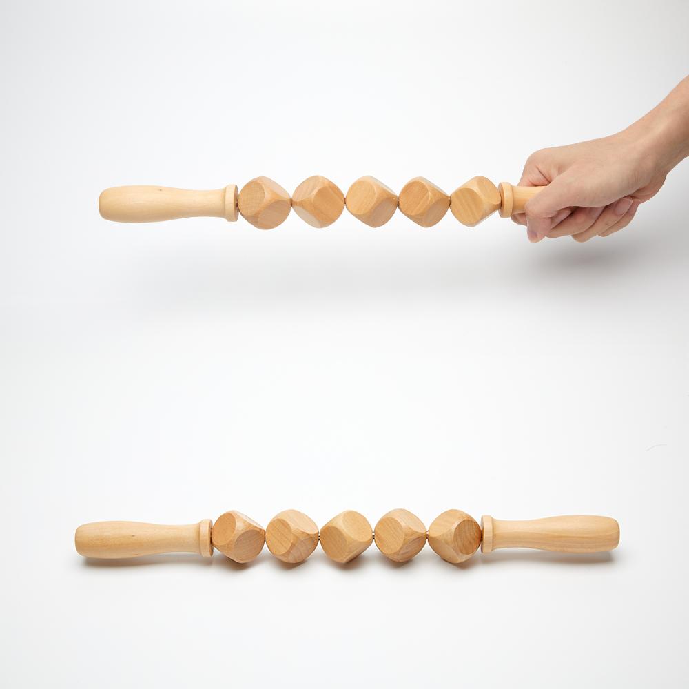 Деревянный массажер для терапии Быстрый антицеллюлитный инструмент Гуа Ша Массажер для глубокой релаксации тканей для тела Ролик для мадеротерапии Красота Здоровье