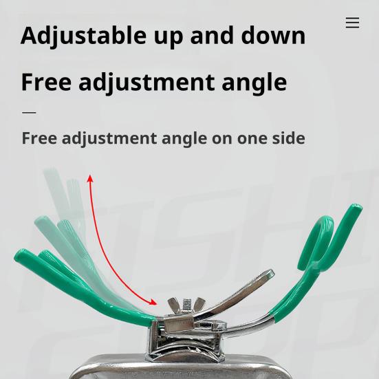 Держатель для удочки из нержавеющей стали, вращающийся на 360 градусов, регулируемый, прочный, с зажимом для удочки