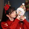 35 Внутри Рождественский Снеговик Мягкая Игрушка Креативная Шапка Новогодний Детский Подарок Украшение Гостиной Кукла Кукла Праздничный Подарок