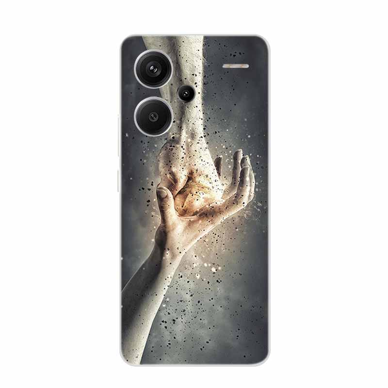 Чехол для Redmi Note 13 Pro+ Note13 Pro Plus Прозрачный Силиконовый Мягкий ТПУ Задняя Крышка Чехлы Для Xiaomi Redmi Note 13 Pro Plus 5G Чехол