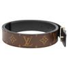 Louis Vuitton 24 года M8362 SVHardware LV Initial 35MM Реверсивный ремень ремень КоричневыйПодержанный