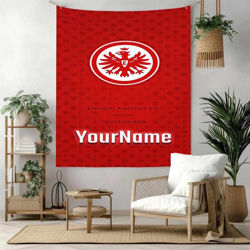 Eintracht Frankfurt Custom Your Name Wall Decor Tapestry Art For Pet Memorial Birthdaywedding Party Backdrop Family Gift