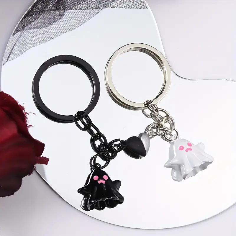 1pc Trendy Ghostly Magnetic Sticker for Women Cute Charm, Decorative Accessory for Keys, Bags & Backpacks Gift Bag Charm
