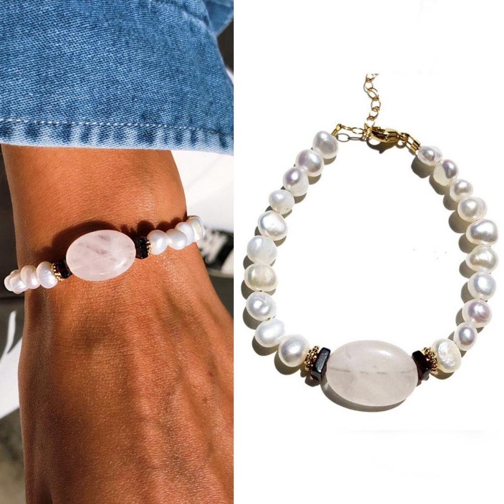 Браслет Feeling Spar Mix and Match Браслет из натурального пресноводного жемчуга Тренд для путешествий Сочетание