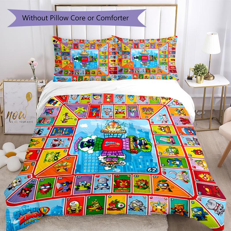 3pcs Superthings1 pattern bedding set duvet cover set includes duvet cover &pillowcases, perfect all season bedroom decoration & gift